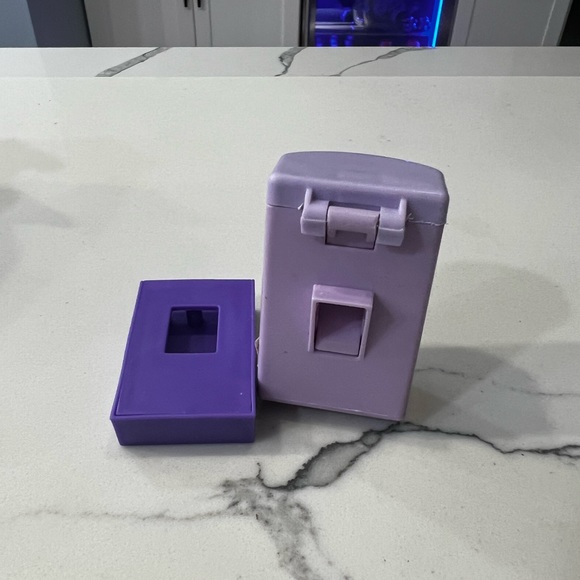 Vintage Hasbro Littlest Pet Shop LPS Purple Garbage Can Pail RARE Hard To Find - Picture 6 of 10